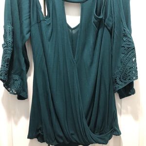 Emerald Green Sexy Ladies top (med)